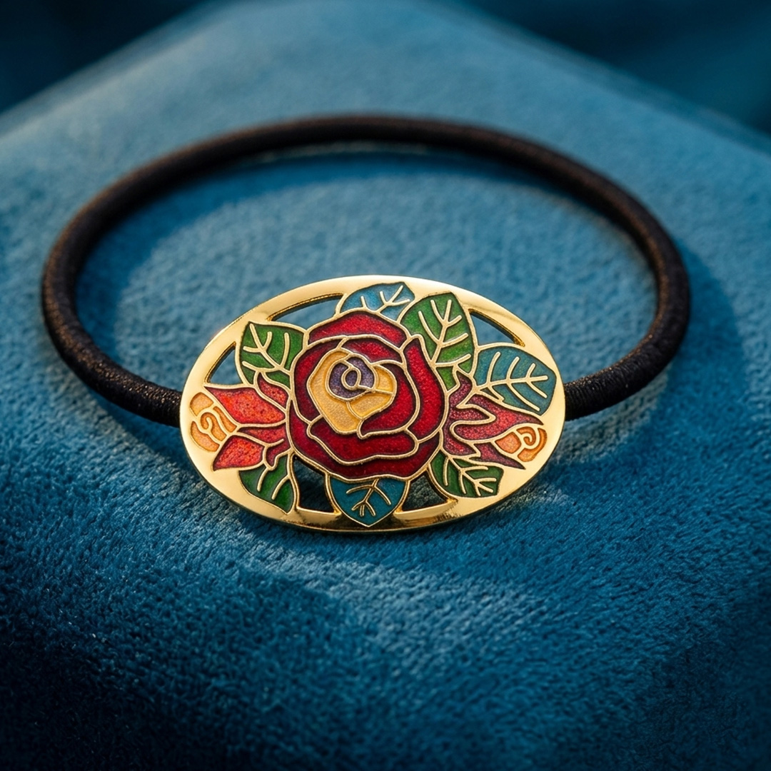 hard enamel ponytail holder